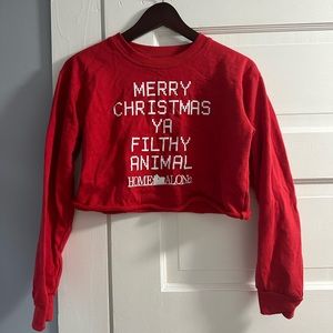 Home Alone Christmas Cropped Sweatshirt
